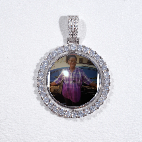 3D Spinning 2-Faced Custom Picture Pendant