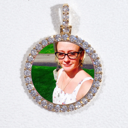 3D CIRCLE CUSTOM PICTURE PENDANT SMALL SIZE
