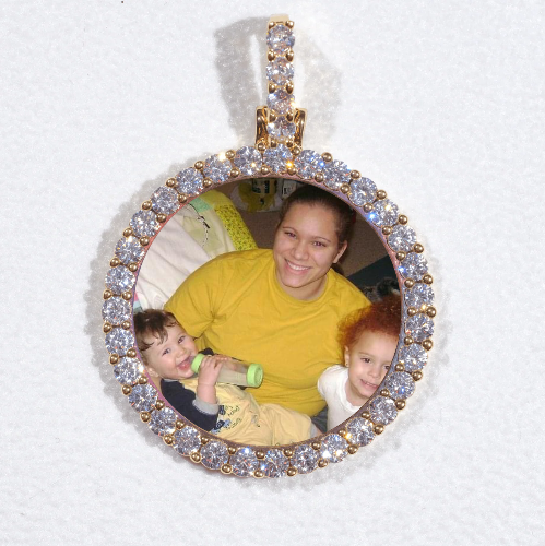 3D CIRCLE CUSTOM PICTURE PENDANT SMALL SIZE