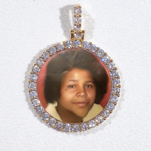 3D CIRCLE CUSTOM PICTURE PENDANT SMALL SIZE