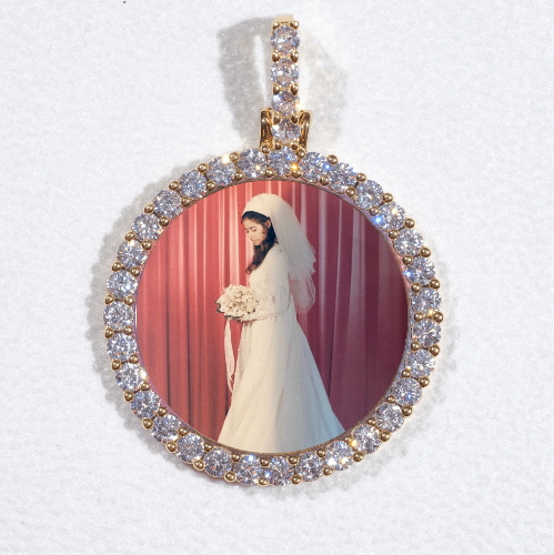 3D CIRCLE CUSTOM PICTURE PENDANT SMALL SIZE