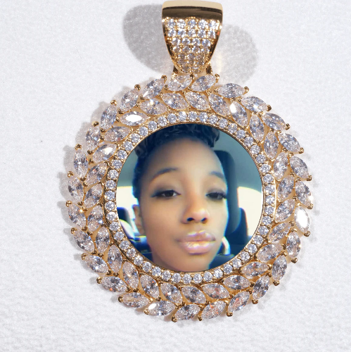 Large 3D Wheat Ear Custom Picture Pendant