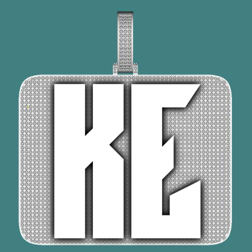 CUSTOM LETTER NECKLACE 3D BIG SQUARE