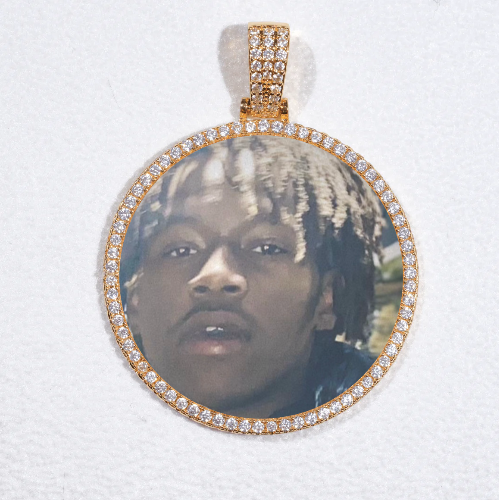 MEDIUM 3D CIRCLE CUSTOM PICTURE PENDANT