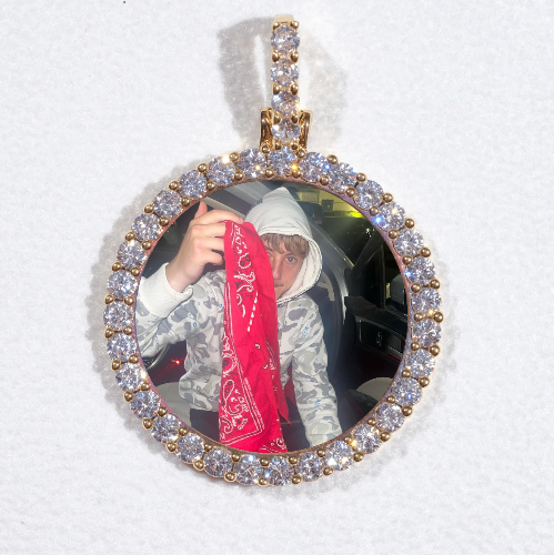 3D CIRCLE CUSTOM PICTURE PENDANT SMALL SIZE