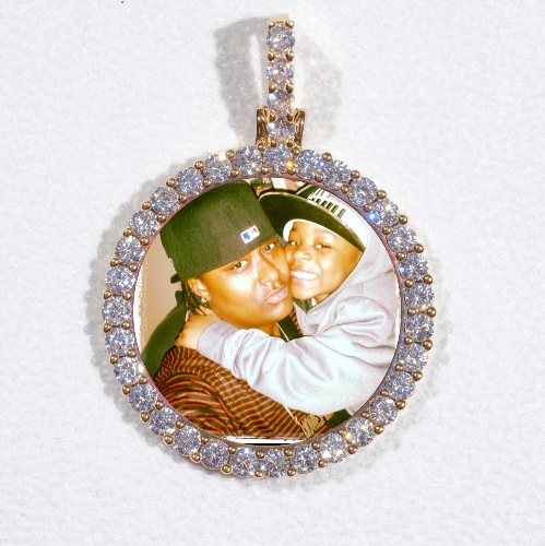 3D CIRCLE CUSTOM PICTURE PENDANT SMALL SIZE