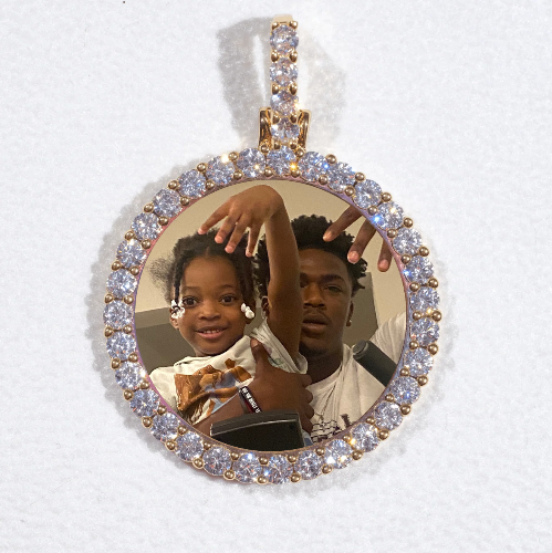 3D CIRCLE CUSTOM PICTURE PENDANT SMALL SIZE