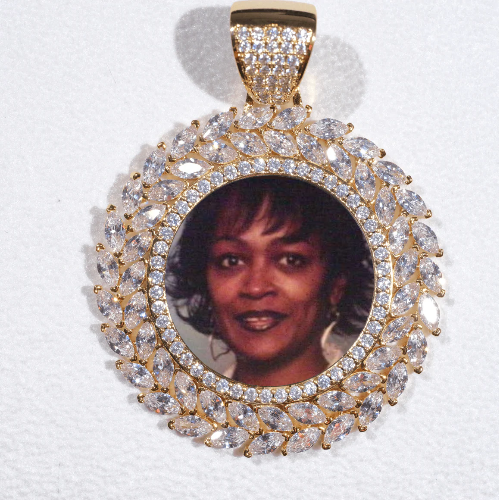 Large 3D Wheat Ear Custom Picture Pendant