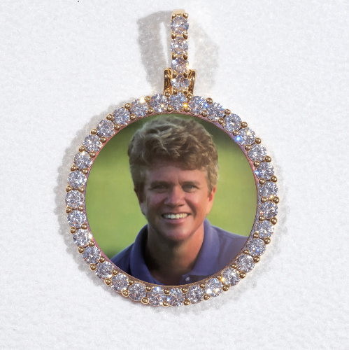 3D CIRCLE CUSTOM PICTURE PENDANT SMALL SIZE