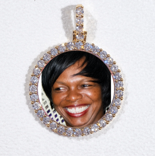 3D CIRCLE CUSTOM PICTURE PENDANT SMALL SIZE