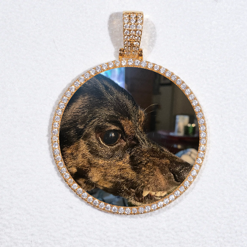 MEDIUM 3D CIRCLE CUSTOM PICTURE PENDANT