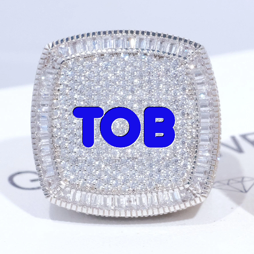 CUSTOM LETTER 3D ICED RING
