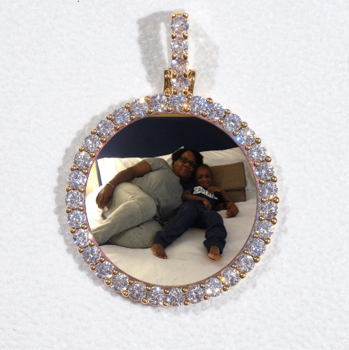 3D CIRCLE CUSTOM PICTURE PENDANT SMALL SIZE