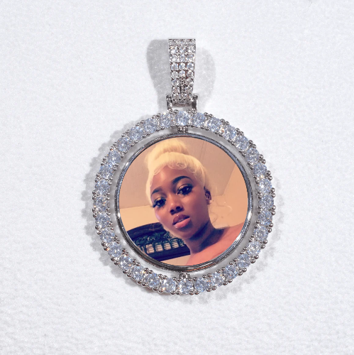 3D Spinning 2-Faced Custom Picture Pendant