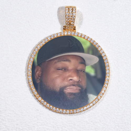 MEDIUM 3D CIRCLE CUSTOM PICTURE PENDANT