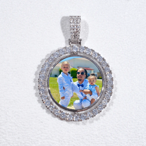 3D Spinning 2-Faced Custom Picture Pendant