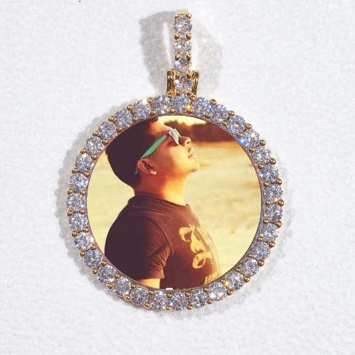 3D CIRCLE CUSTOM PICTURE PENDANT SMALL SIZE