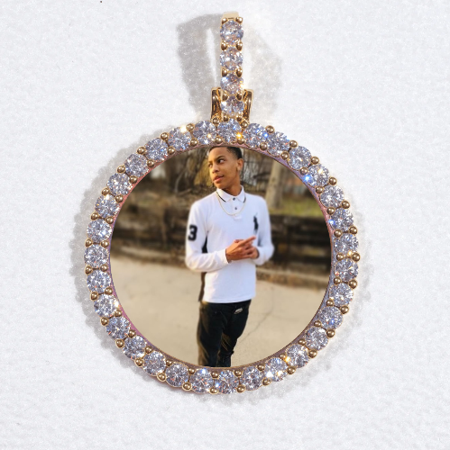 3D CIRCLE CUSTOM PICTURE PENDANT SMALL SIZE