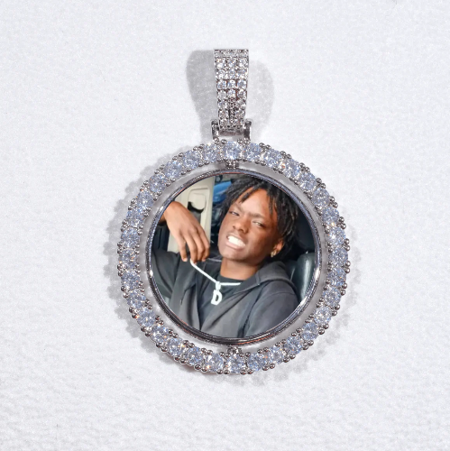 3D Spinning 2-Faced Custom Picture Pendant