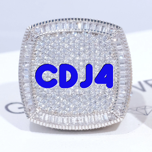 CUSTOM LETTER 3D ICED RING