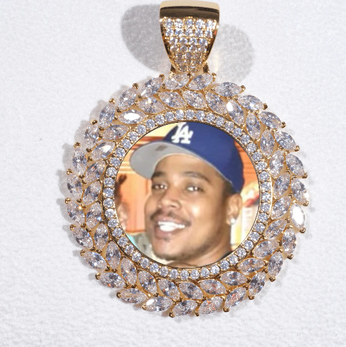 Large 3D Wheat Ear Custom Picture Pendant