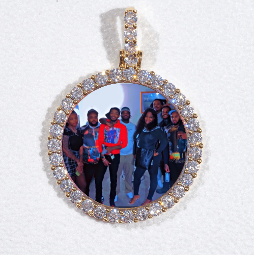 3D CIRCLE CUSTOM PICTURE PENDANT SMALL SIZE