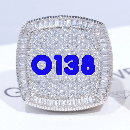 CUSTOM LETTER 3D ICED RING