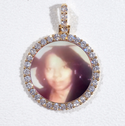 3D CIRCLE CUSTOM PICTURE PENDANT SMALL SIZE
