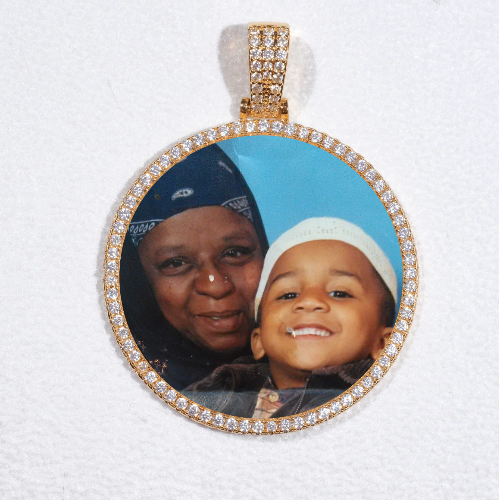 MEDIUM 3D CIRCLE CUSTOM PICTURE PENDANT