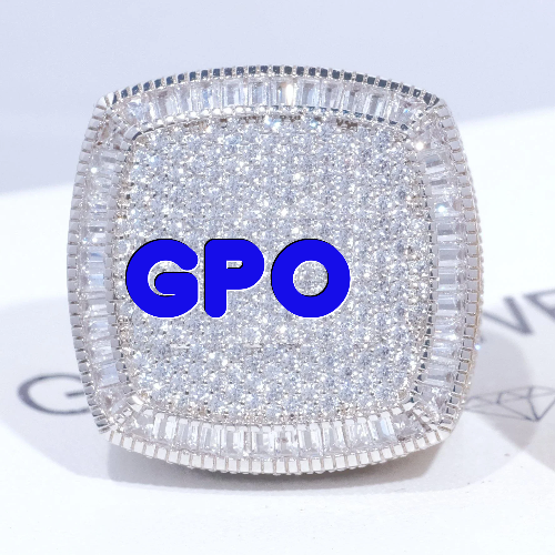 CUSTOM LETTER 3D ICED RING