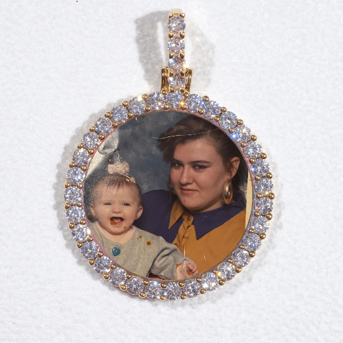 3D CIRCLE CUSTOM PICTURE PENDANT SMALL SIZE