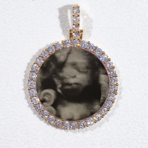 3D CIRCLE CUSTOM PICTURE PENDANT SMALL SIZE