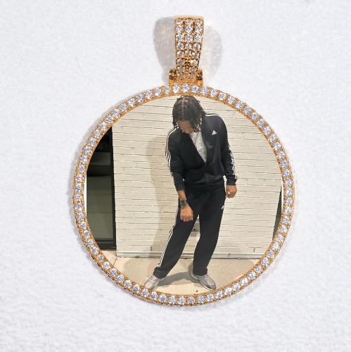 MEDIUM 3D CIRCLE CUSTOM PICTURE PENDANT