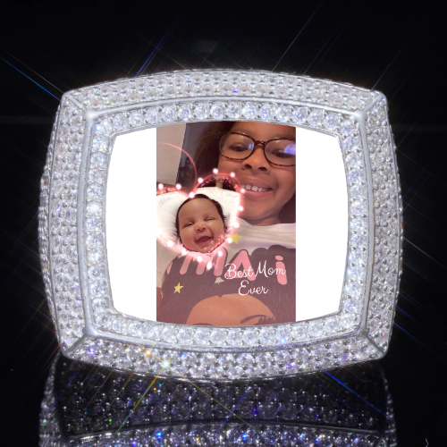 3D CUSTOM PICTURE ICED RING