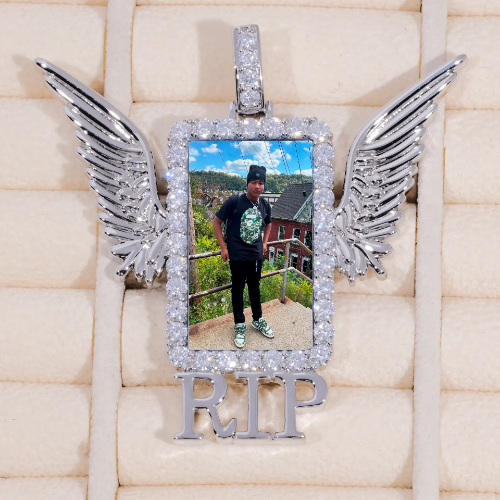 RIP WING 3D CUSTOM PICTURE PENDANT