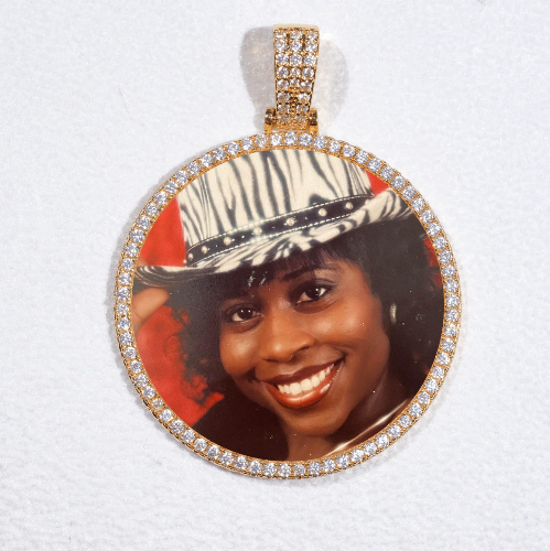 MEDIUM 3D CIRCLE CUSTOM PICTURE PENDANT