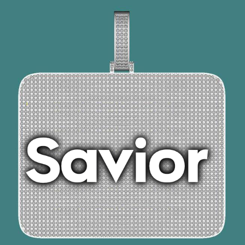 CUSTOM LETTER NECKLACE 3D BIG SQUARE