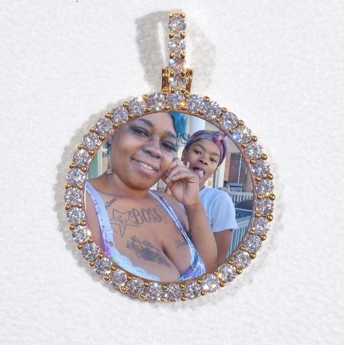 3D CIRCLE CUSTOM PICTURE PENDANT SMALL SIZE