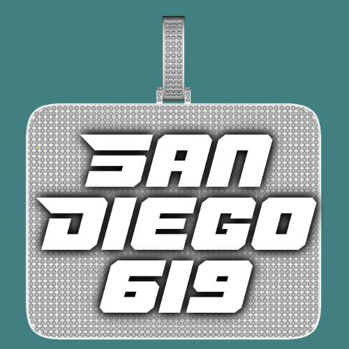 CUSTOM LETTER NECKLACE 3D BIG SQUARE