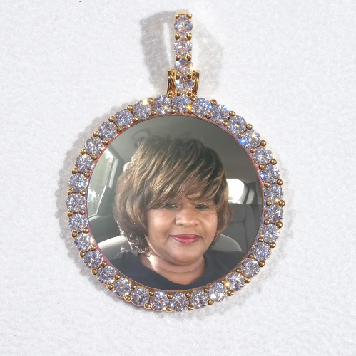 3D CIRCLE CUSTOM PICTURE PENDANT SMALL SIZE