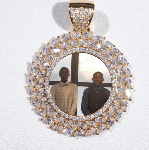 Large 3D Wheat Ear Custom Picture Pendant