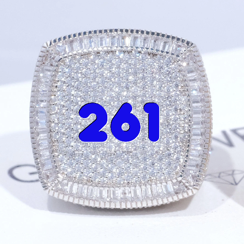 CUSTOM LETTER 3D ICED RING