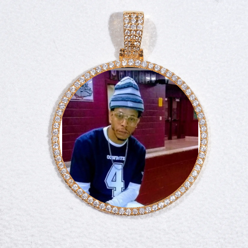 MEDIUM 3D CIRCLE CUSTOM PICTURE PENDANT