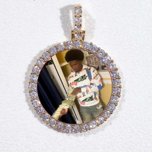 3D CIRCLE CUSTOM PICTURE PENDANT SMALL SIZE