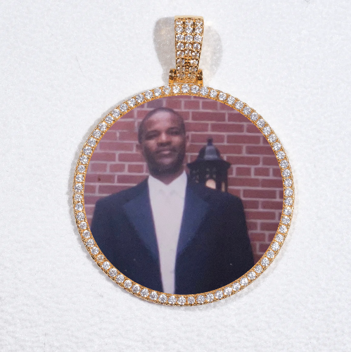 MEDIUM 3D CIRCLE CUSTOM PICTURE PENDANT