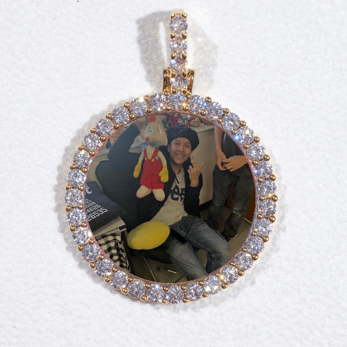 3D CIRCLE CUSTOM PICTURE PENDANT SMALL SIZE