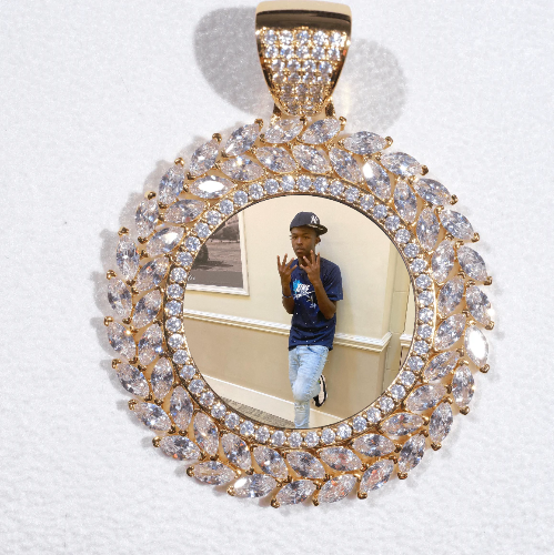 Large 3D Wheat Ear Custom Picture Pendant