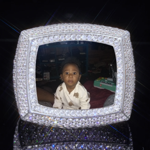 3D CUSTOM PICTURE ICED RING
