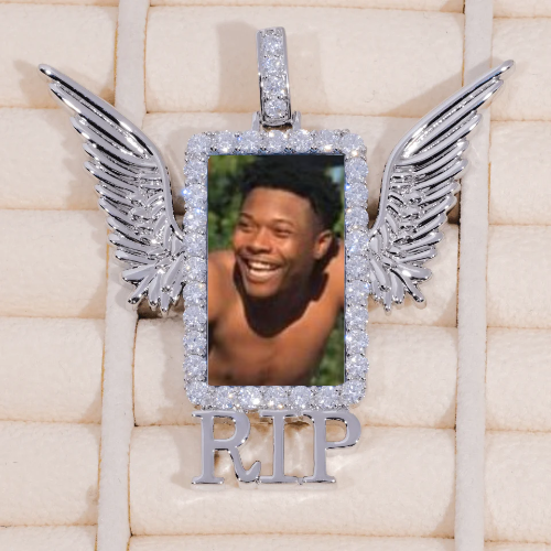 RIP WING 3D CUSTOM PICTURE PENDANT