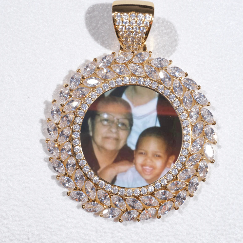 Large 3D Wheat Ear Custom Picture Pendant
